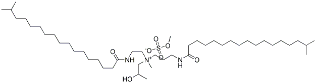 (2-hydroxypropyl)methyl[2-[(1-oxoisooctadecyl)amino]ethyl][3-[(1-oxoisooctadecyl)amino]propyl]ammonium methyl sulphate